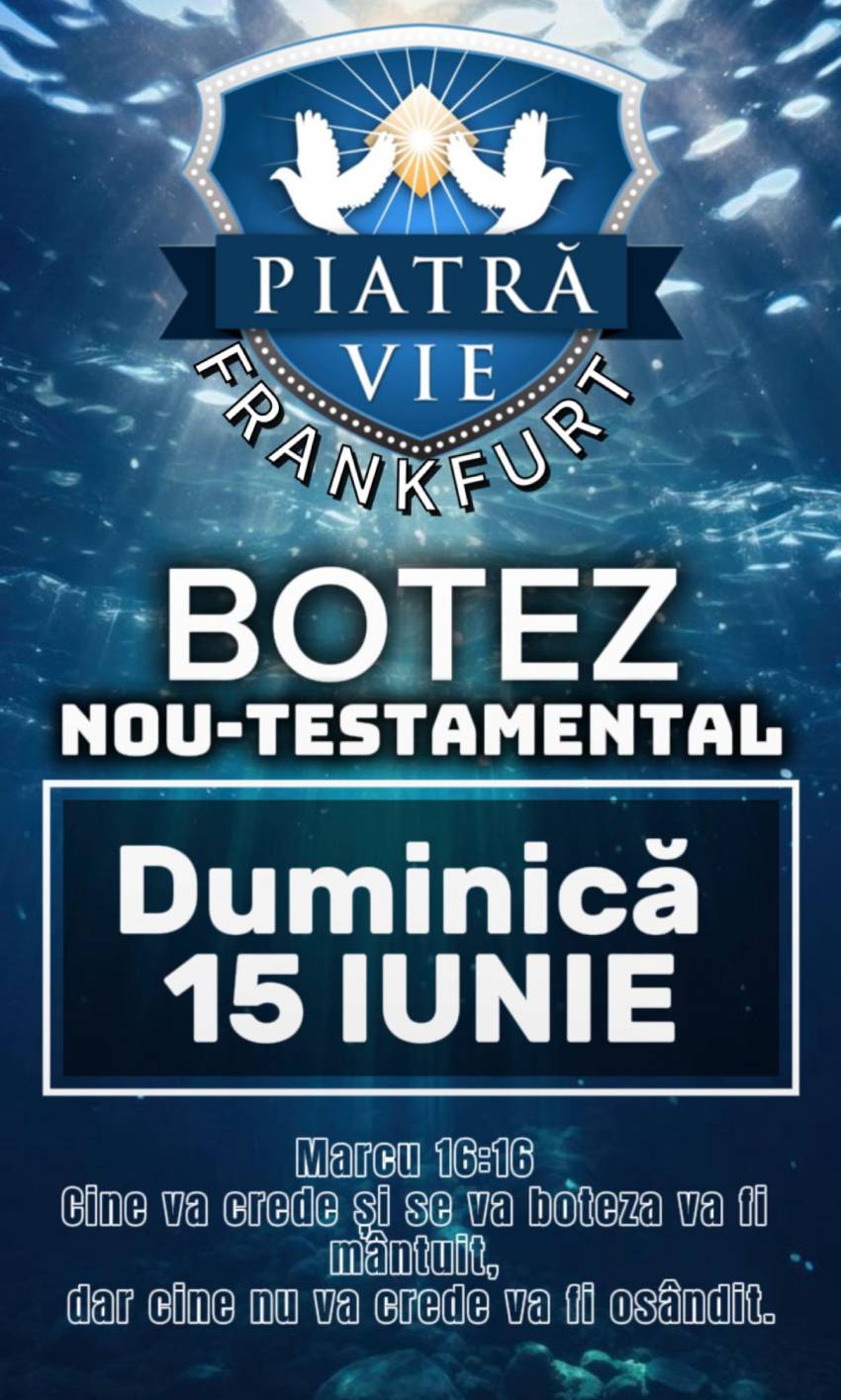 Botez la Biserica Piatra Vie Frankfurt