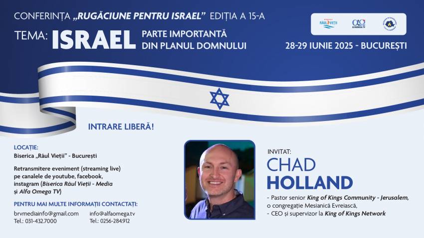 CONFERINȚA „RUGĂCIUNE PENTRU ISRAEL” – Ediția a XV-a