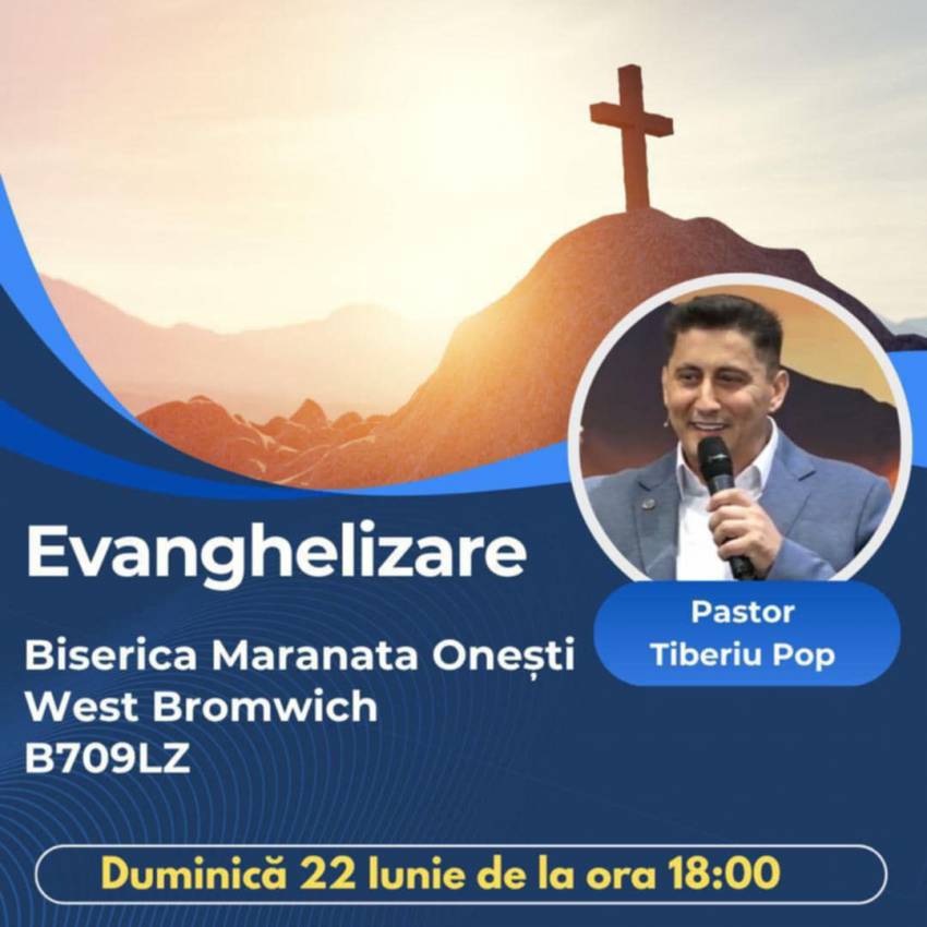 Tiberiu Pop la Biserica Maranata Onești