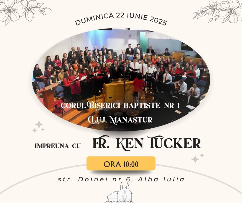 Ken Tucker la Biserica Sfânta Treime Alba Iulia