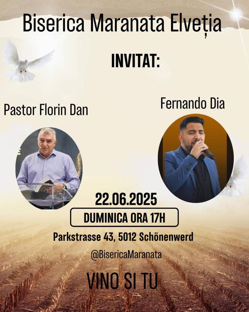 Florin Dan la Biserica Maranata Schönenwerd