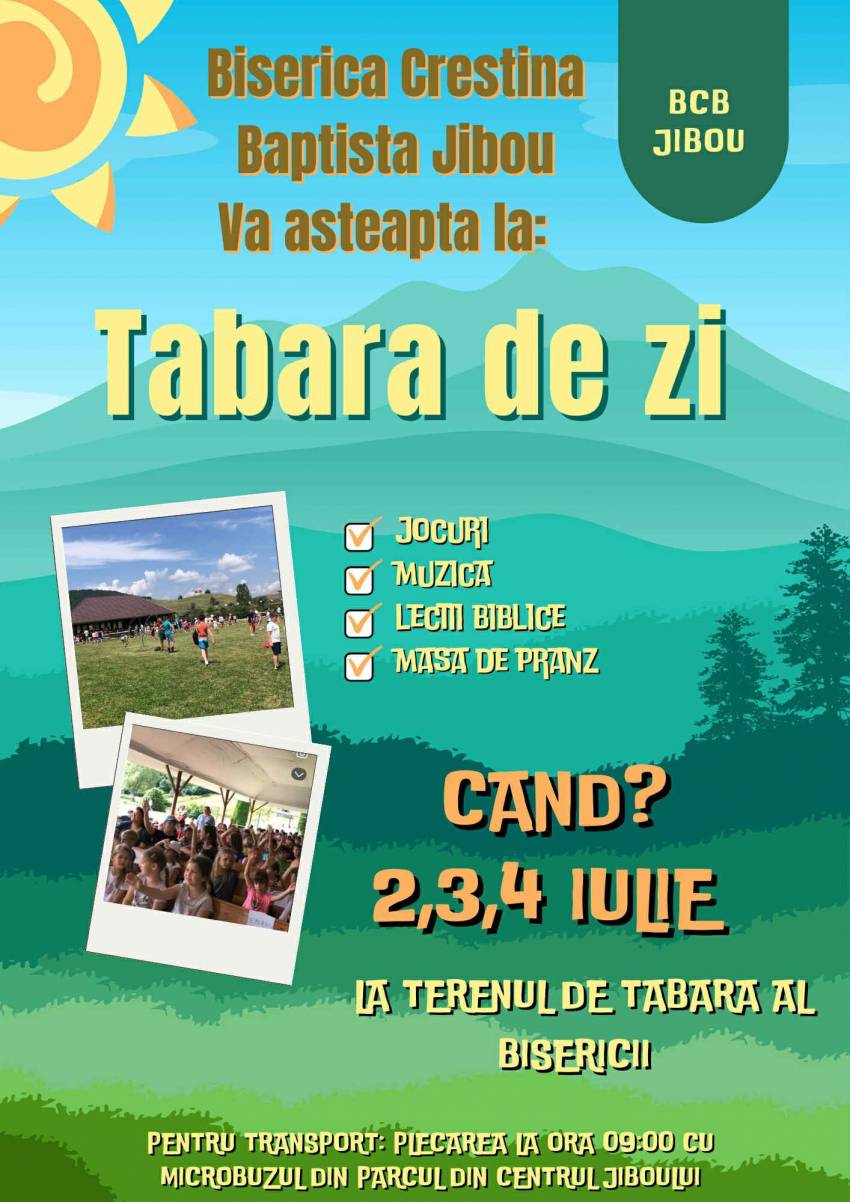 Tabără de zi la Biserica Baptistă Jibou