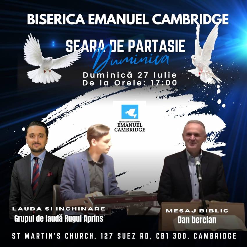 Dan Bercian la Biserica Emanuel Cambridge
