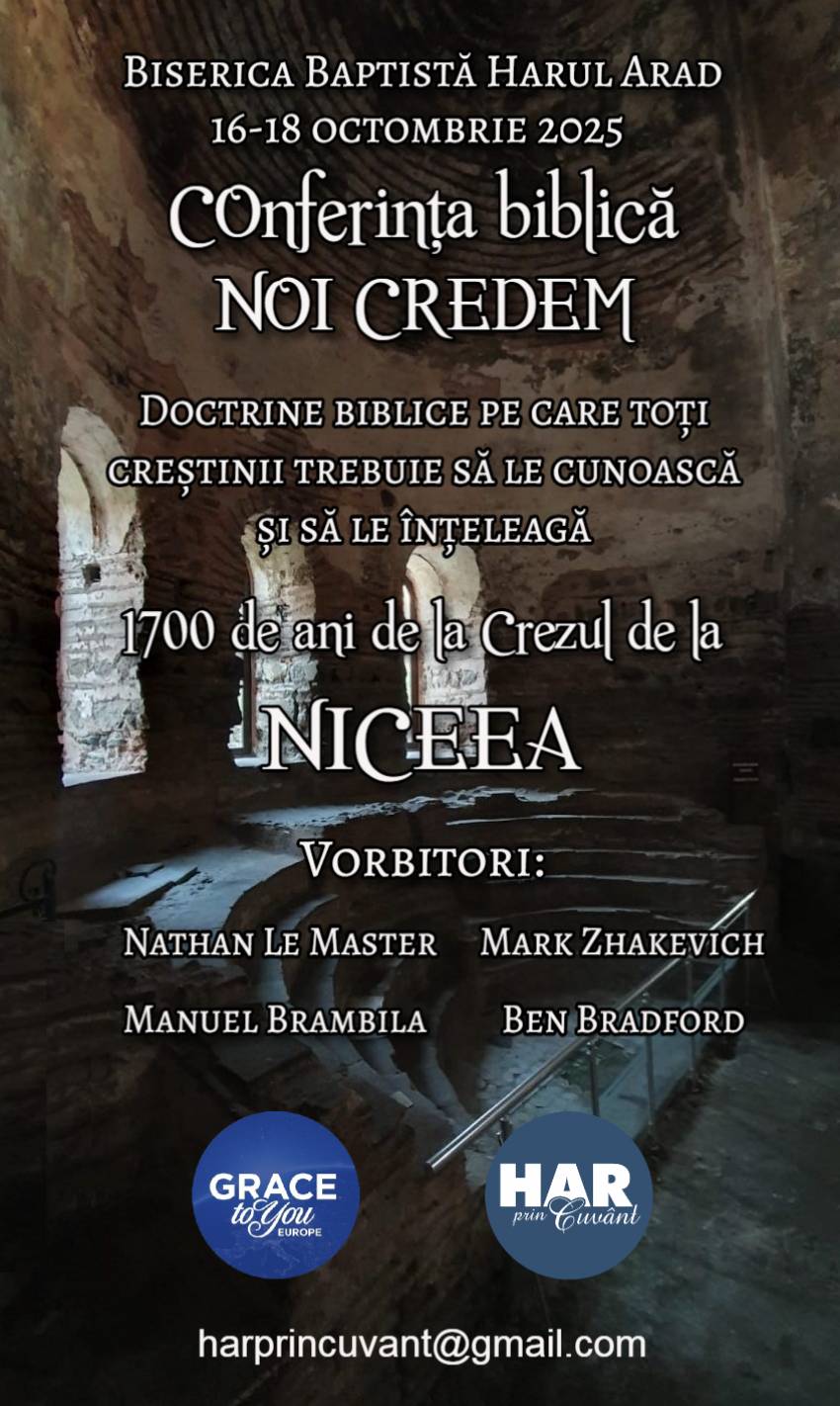 Conferința NOI CREDEM la Biserica Harul Arad