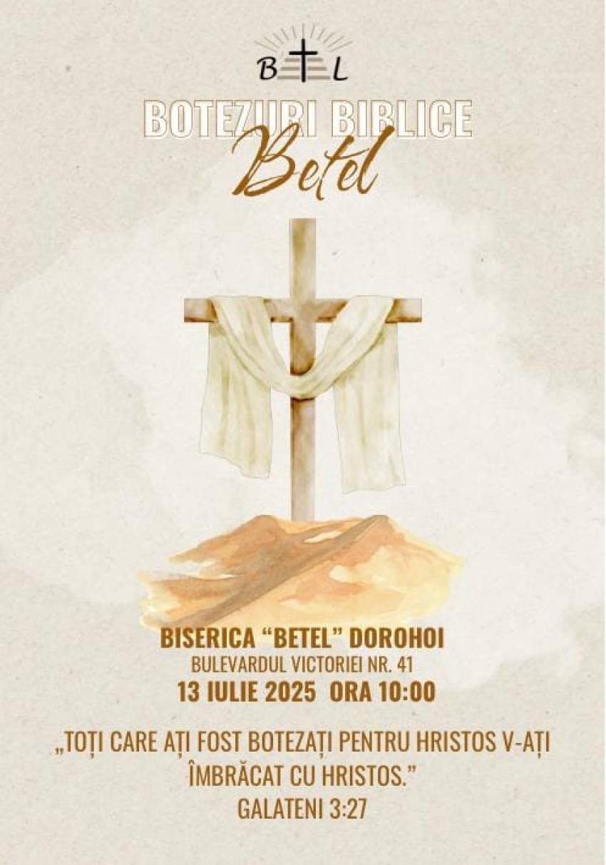 Botez la Biserica Betel Dorohoi