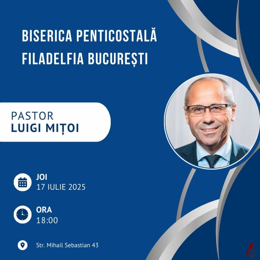 Luigi Mițoi la Biserica Filadelfia București