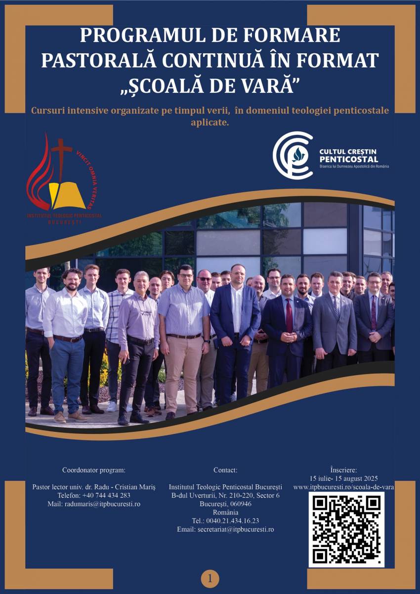 Școala de vară a Institutului Teologic Penticostal București