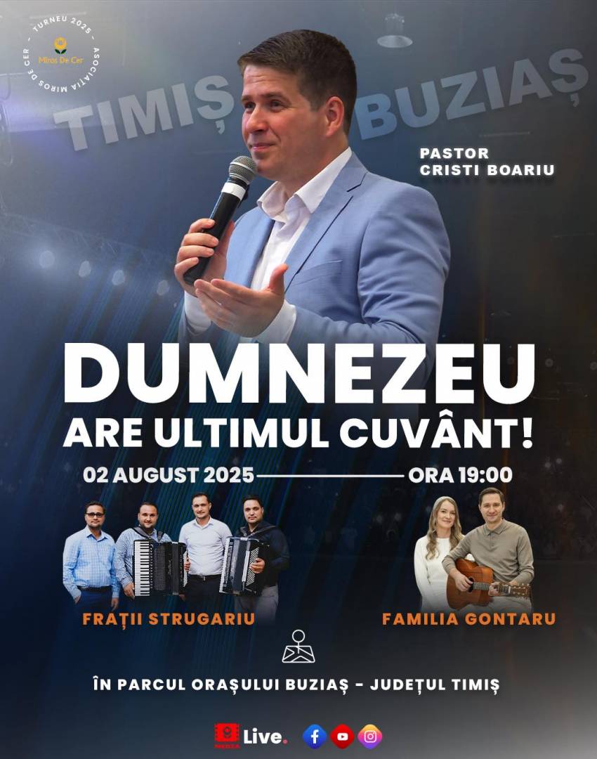 Evanghelizare cu Cristi Boariu în Parcul orașului Buziaș