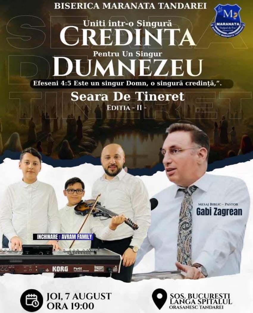 Gabi Zăgrean la Biserica Maranata Țăndărei