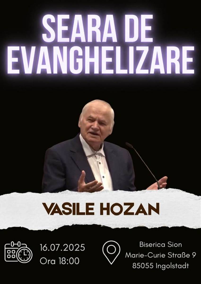 Vasile Hozan la Biserica Sion Ingolstadt