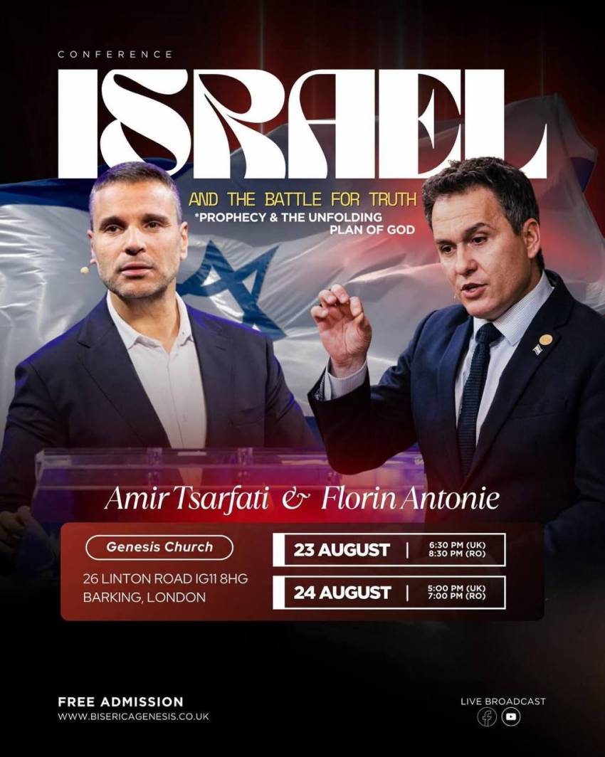 Conferință cu Amir Tsarfati la Biserica Genesis Londra