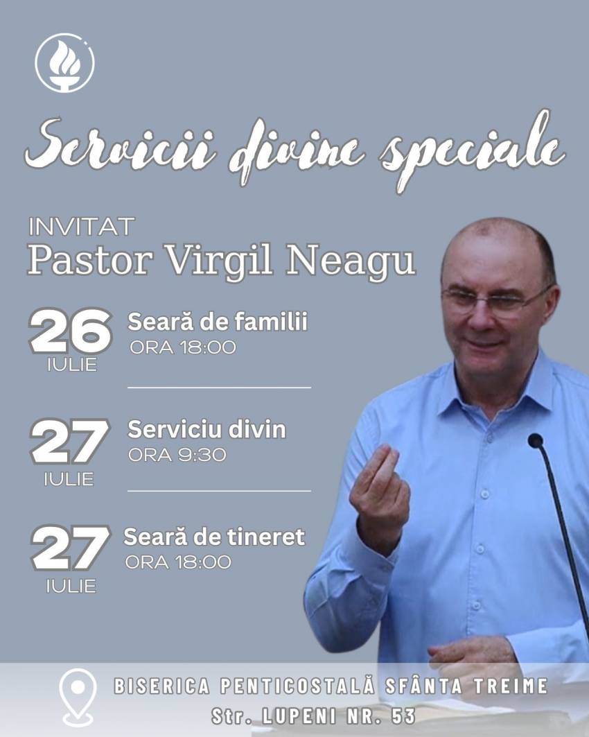 Virgil Neagu la Biserica Sfânta Treime Sibiu