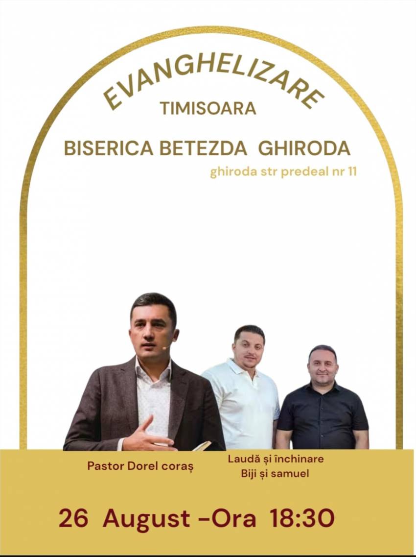 Dorel Coraș la Biserica Betezda Ghiroda