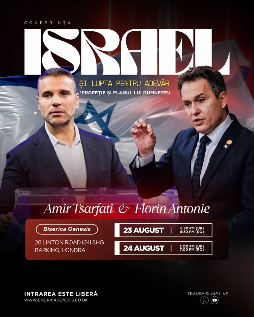 Conferință cu Amir Tsarfati la Biserica Genesis Londra