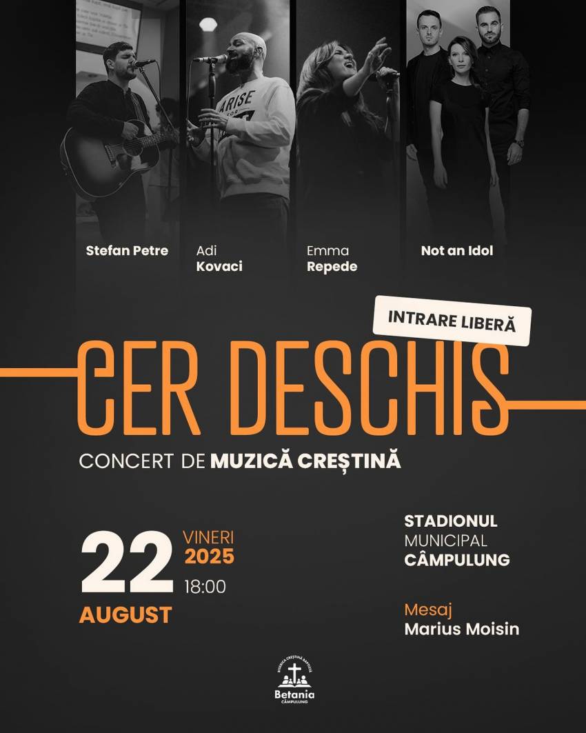 Concert de muzică creștină pe Stadionul Municipal Câmpulung