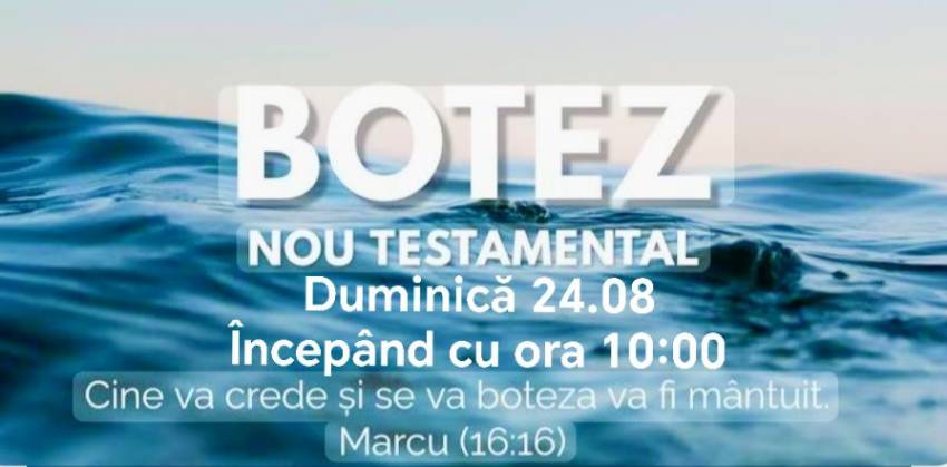 Botez la Biserica Filadelfia Cristian