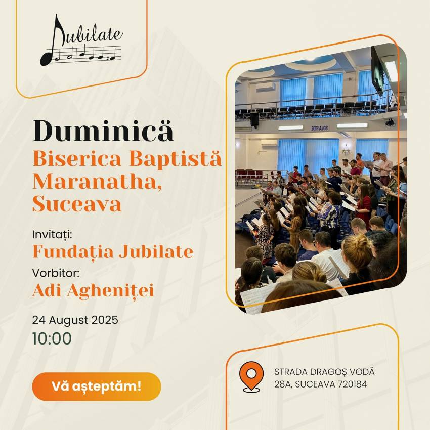 Jubilate la Biserica Maranatha Suceava