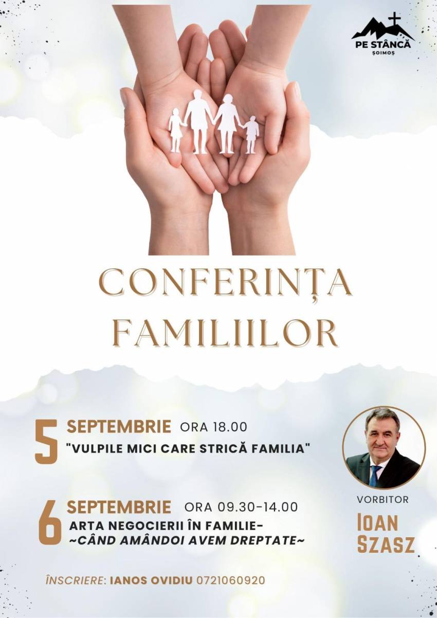 Conferință pentru familii la Biserica “Pe Stâncă” Șoimoș