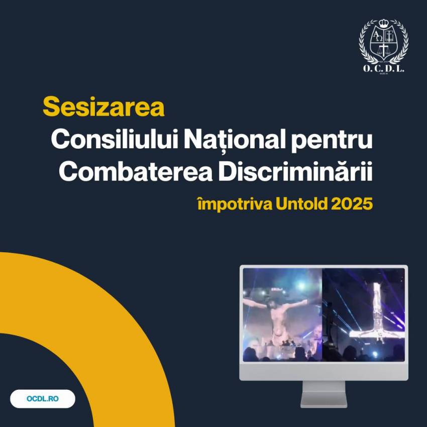 Oficiul Creștin pentru Drepturi și Libertăți: Sesizarea Consiliului Național pentru Combaterea Discriminării