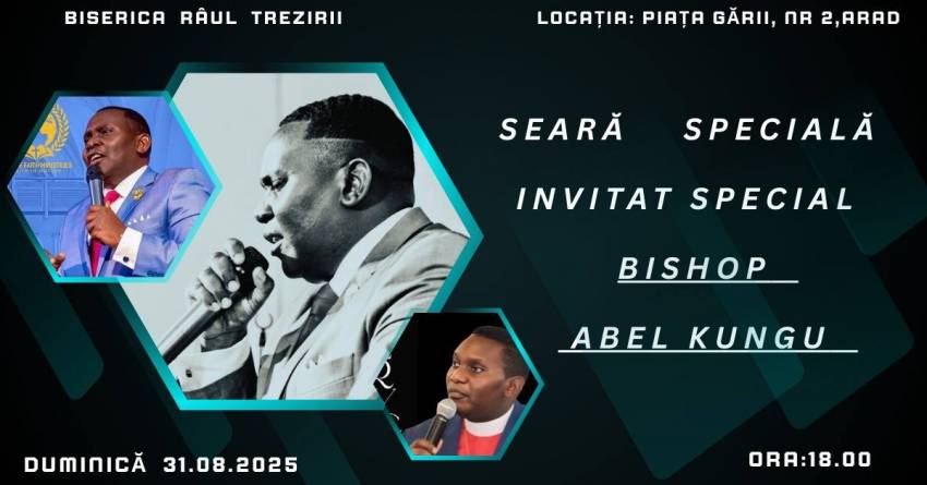 Abel Kungu la Biserica Râul Trezirii Arad
