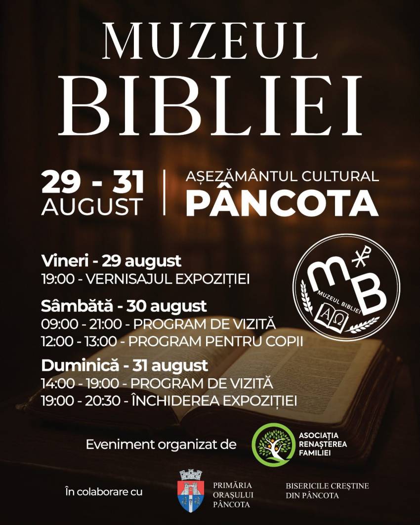 Muzeul Bibliei la Așezământul Cultural Pâncota
