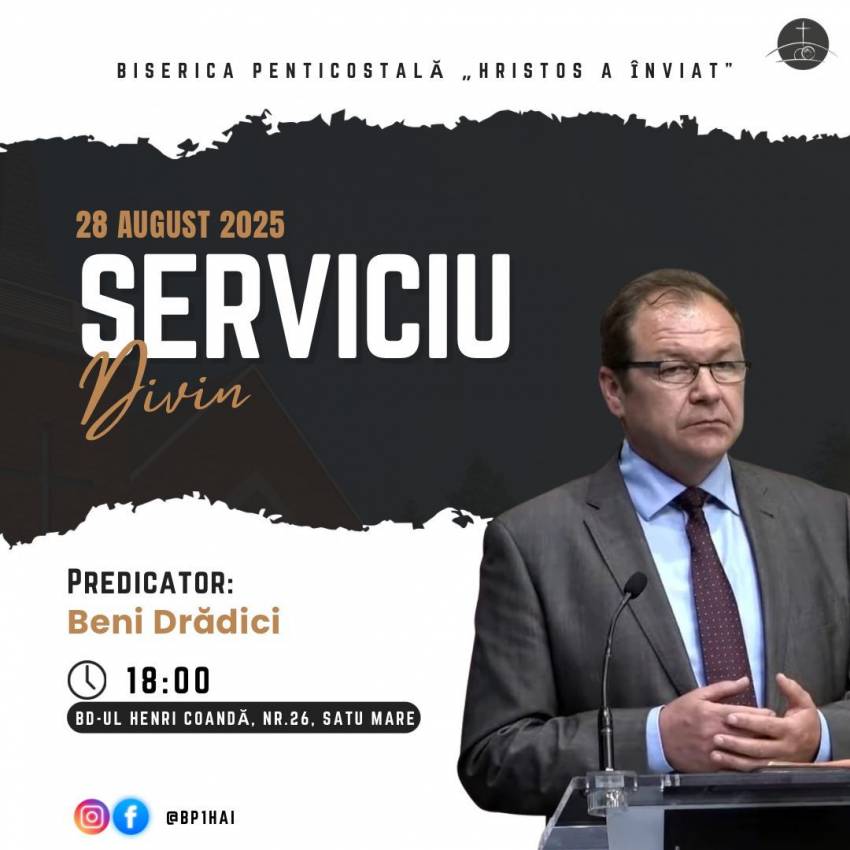 Beni Drădici la Biserica Hristos a Înviat din Satu Mare