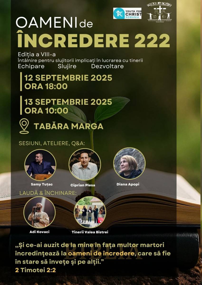 Conferință pentru persoanele implicate în lucrarea cu tinerii
