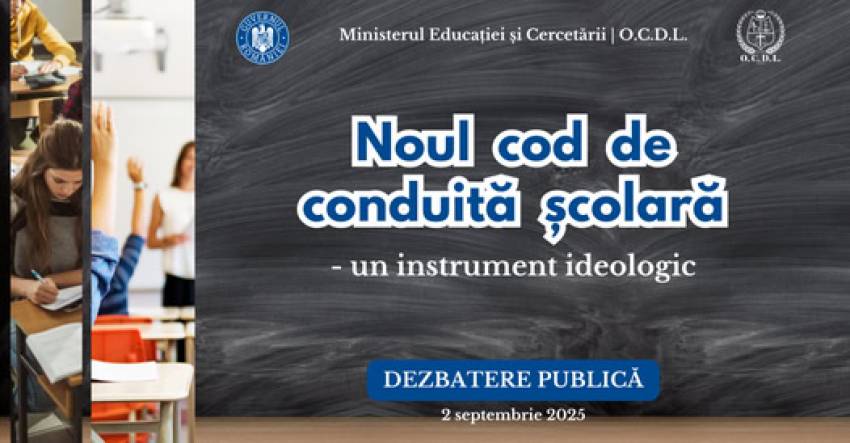 Noul cod de conduită școlară – un instrument ideologic