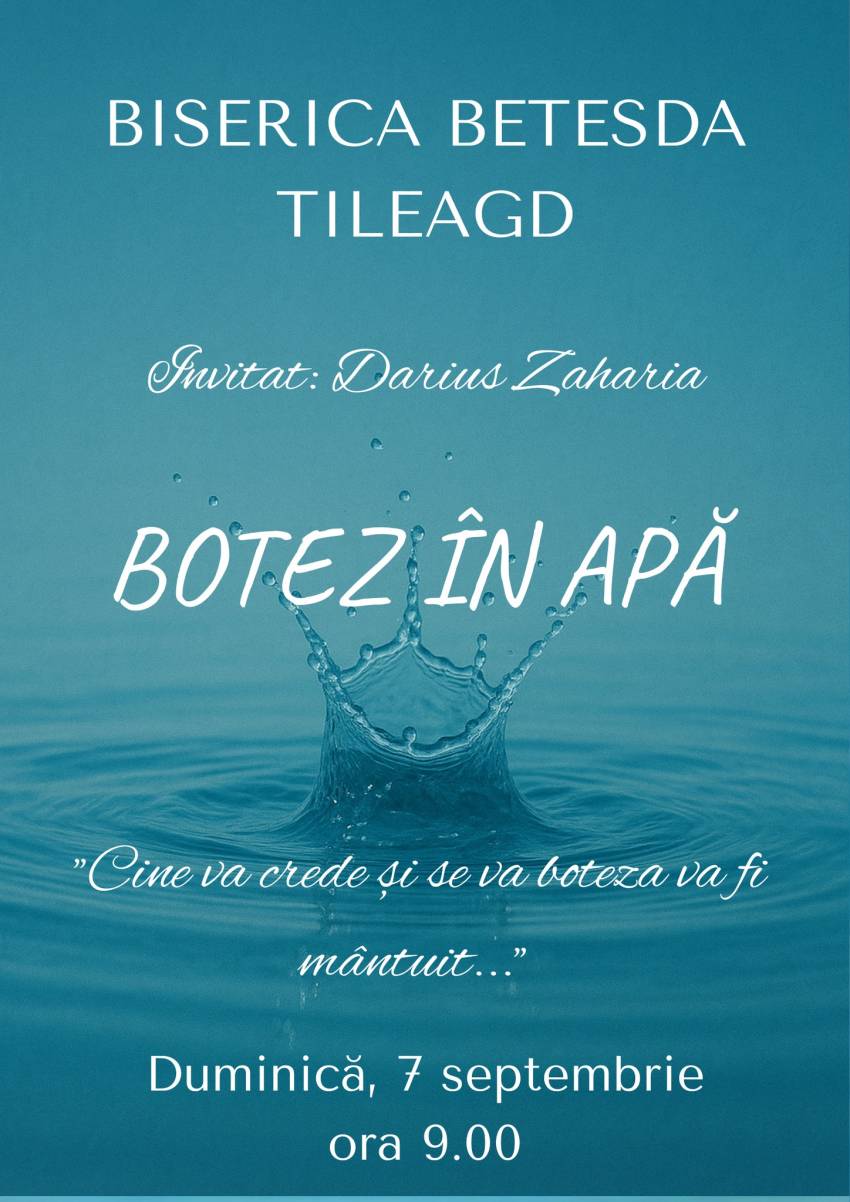 Botez la Biserica Betesda Tileagd