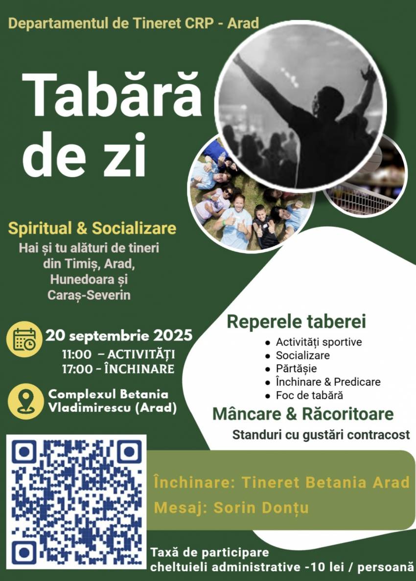 Tabără de Zi la Complexul Betania Vladimirescu Arad