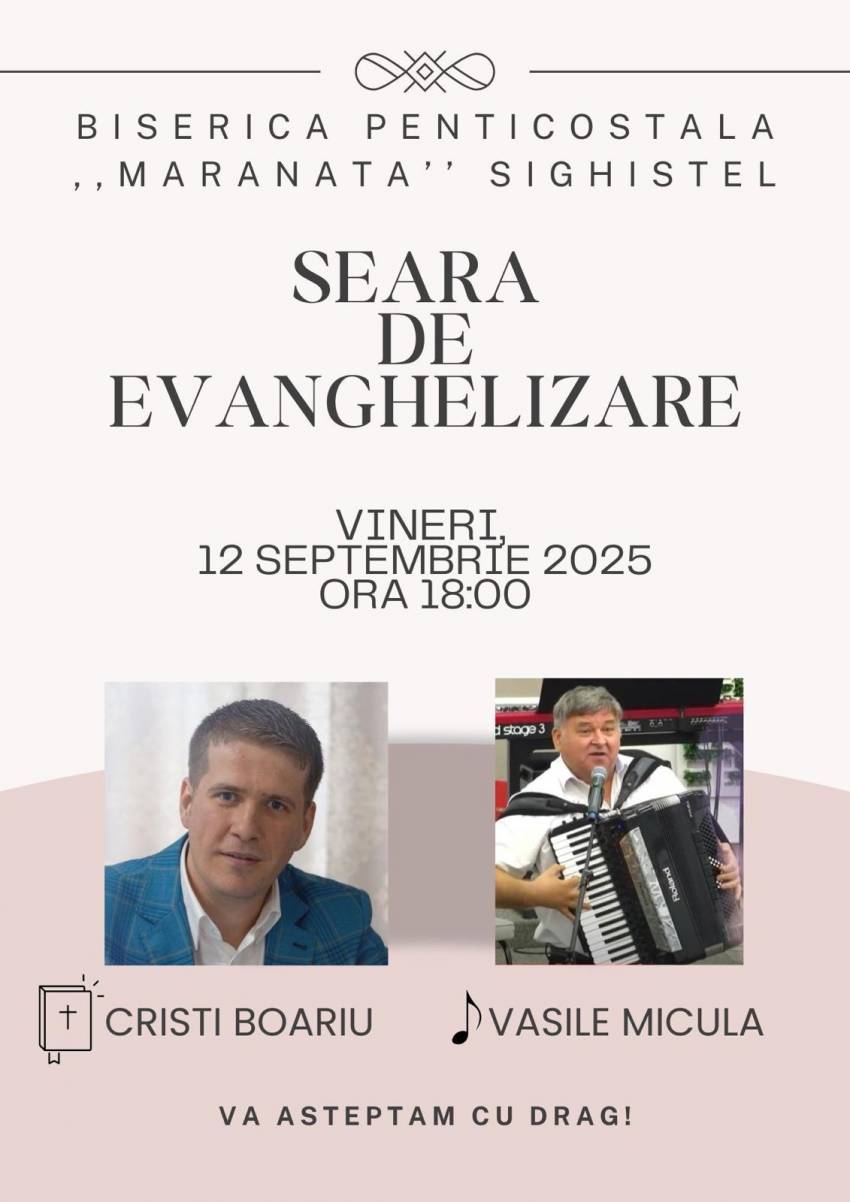 Cristi Boariu la Biserica Maranatha Sighiștel