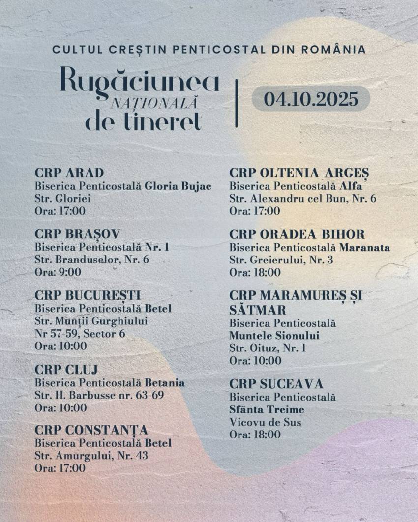 Rugaciunea Națională de Tineret 