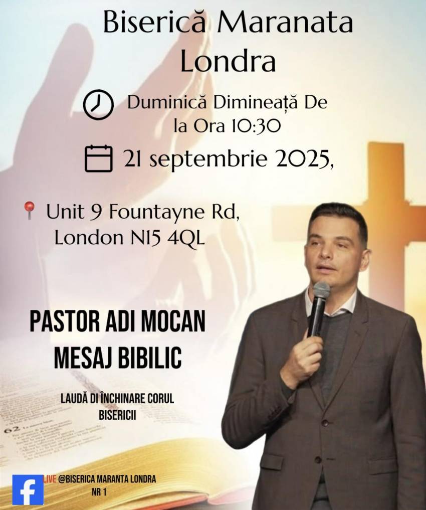 Adi Mocan la Biserica Maranata Londra