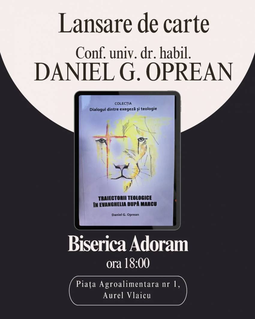 Lansare de carte la Biserica Adoram București