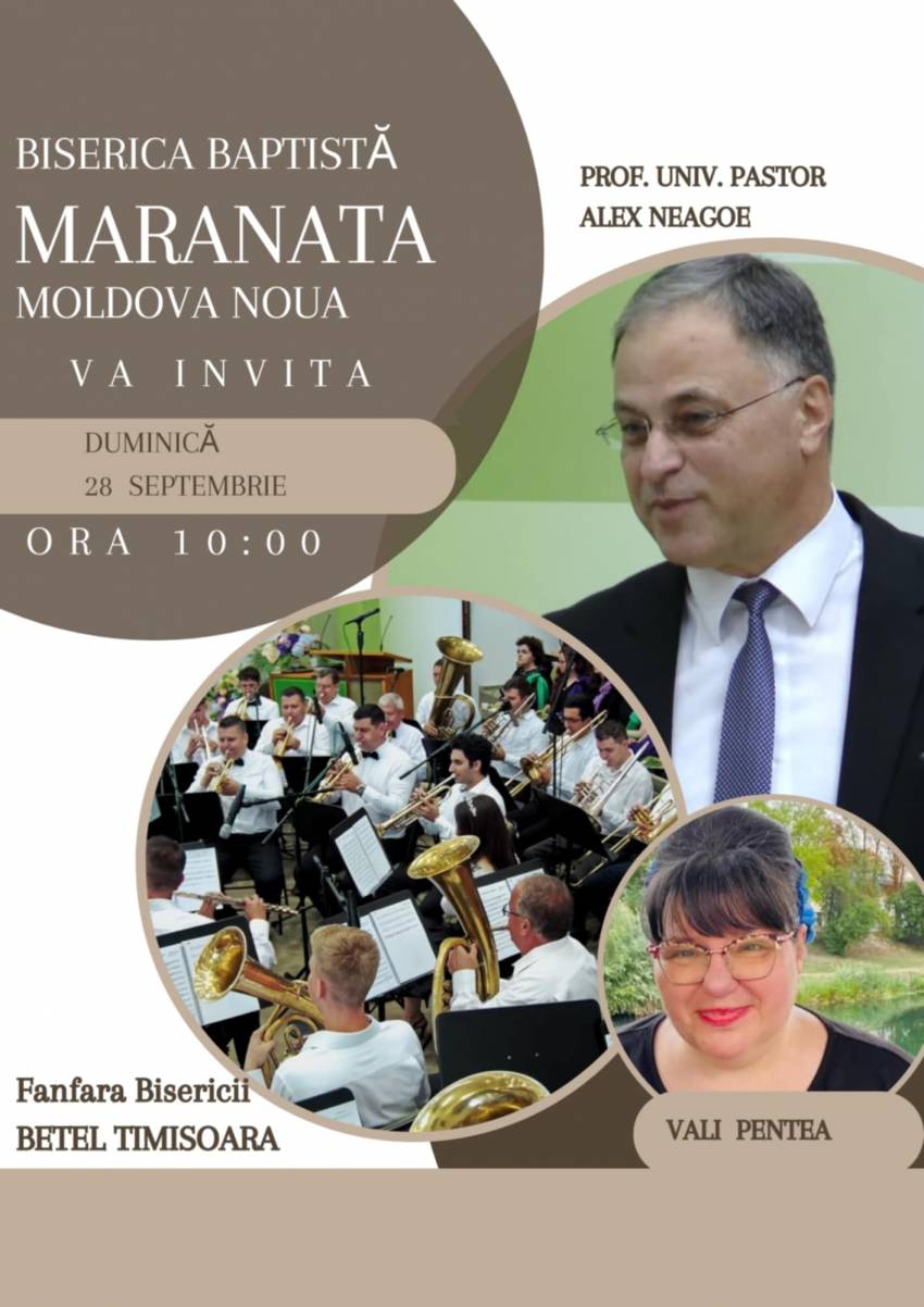 Alex Neagoe la Biserica Maranata Moldova Nouă