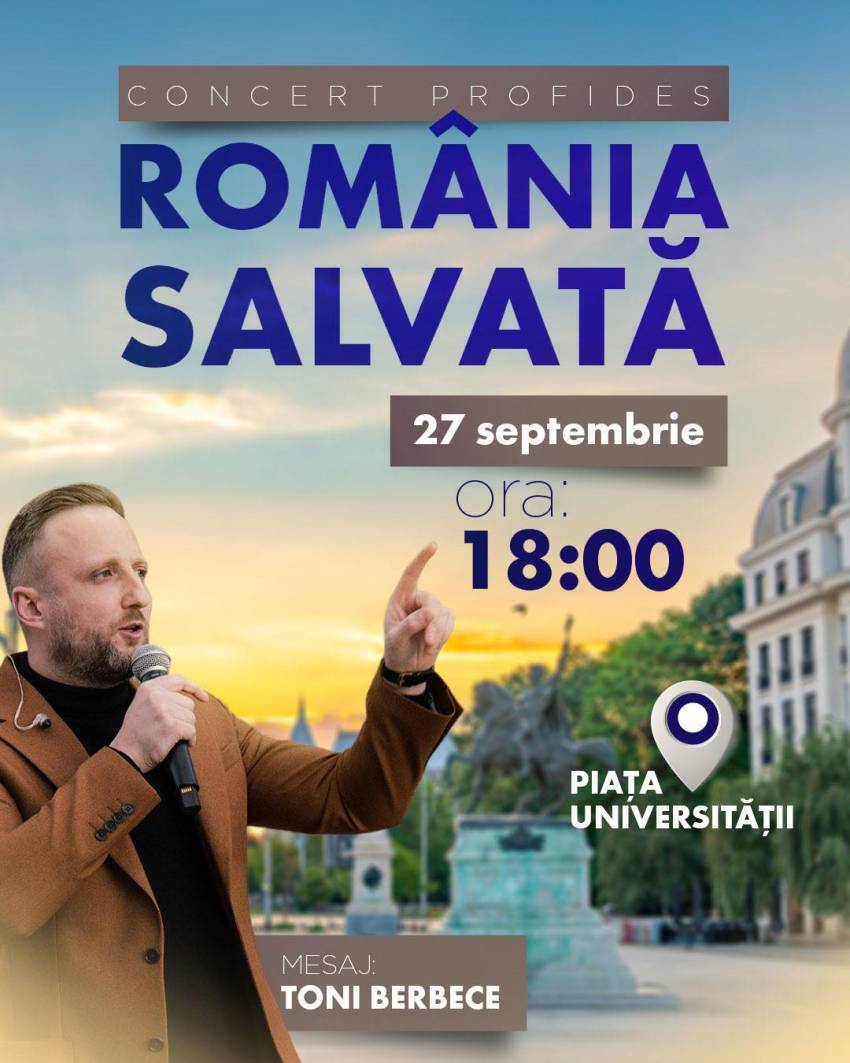 Concert Profides în Piața Universității București
