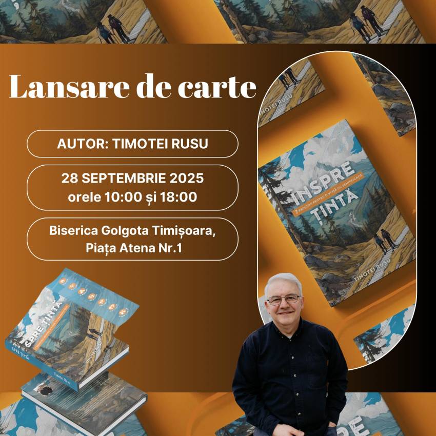 Lansare de carte la Biserica Golgota Timișoara