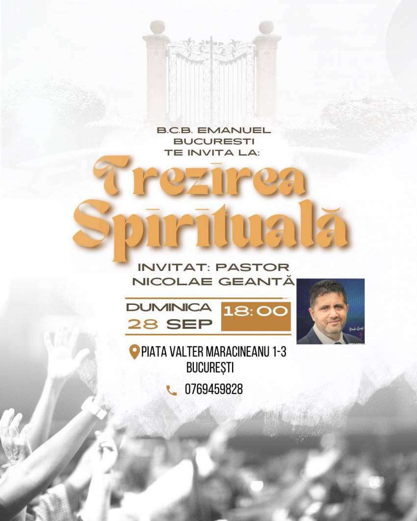 Nicolae Geantă la BCB Emanuel București