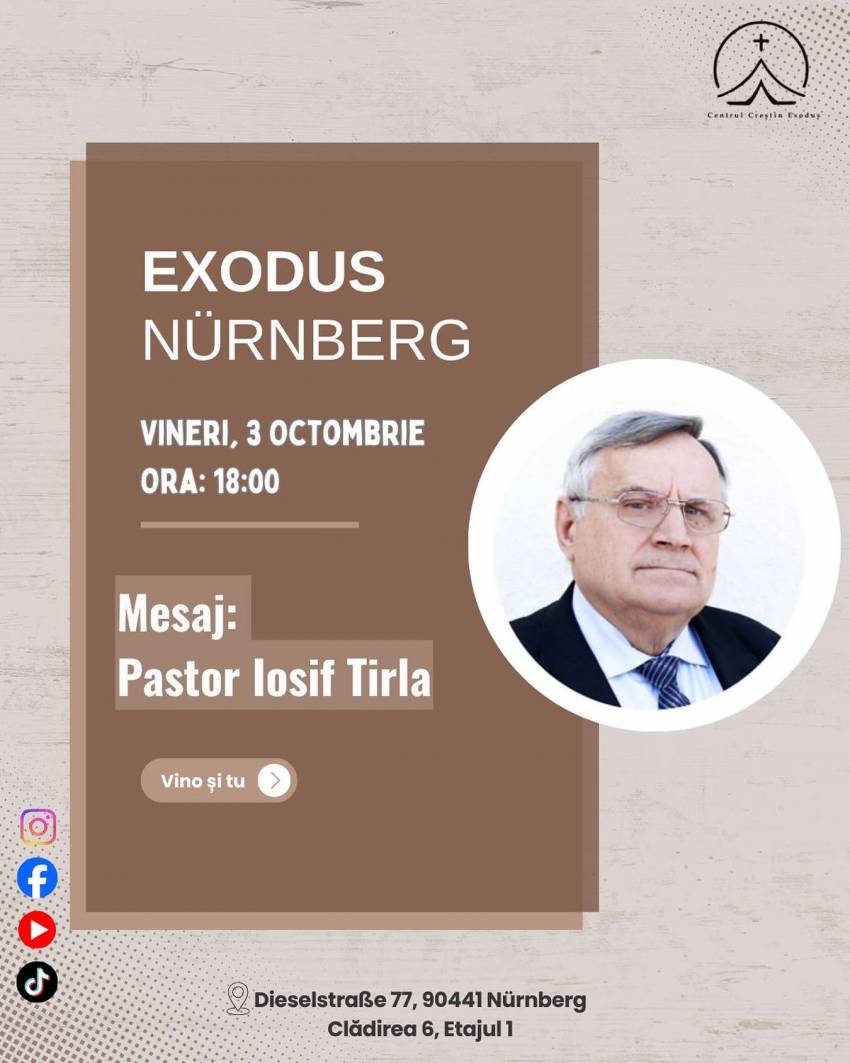 Iosif Tîrla la Biserica Exodus Nürnberg