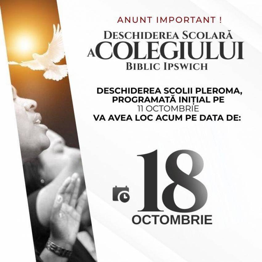 Deschiderea școlară a Colegiului Biblic Ipswich