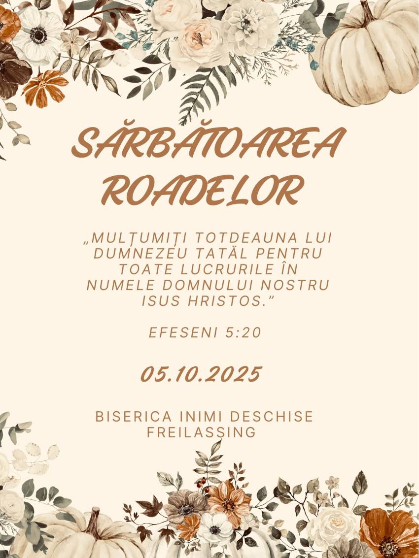 Sărbătoarea Roadelor la Biserica 