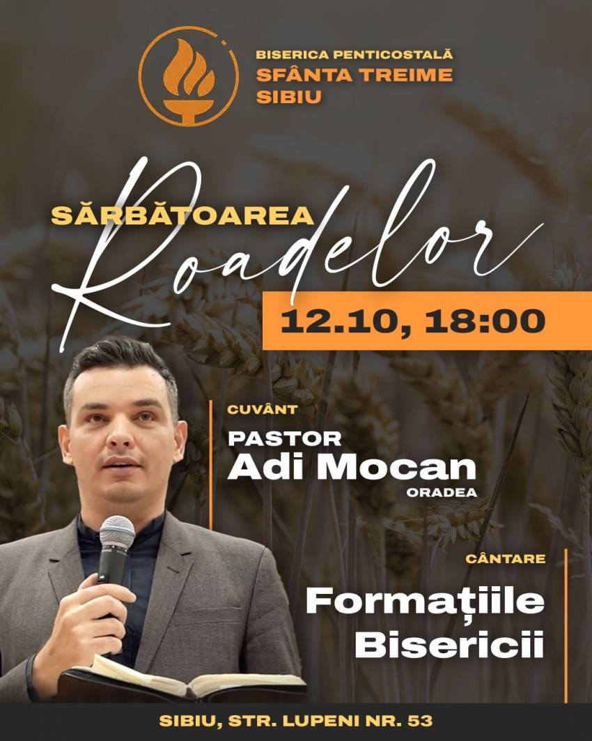 Adi Mocan la Biserica Sfânta Treime Sibiu