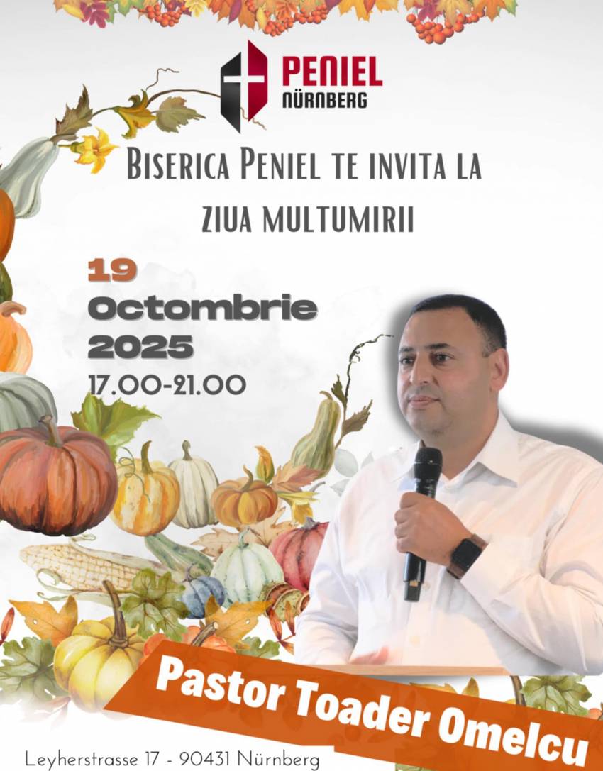 Ziua Mulțumirii la Biserica Peniel Nürnberg