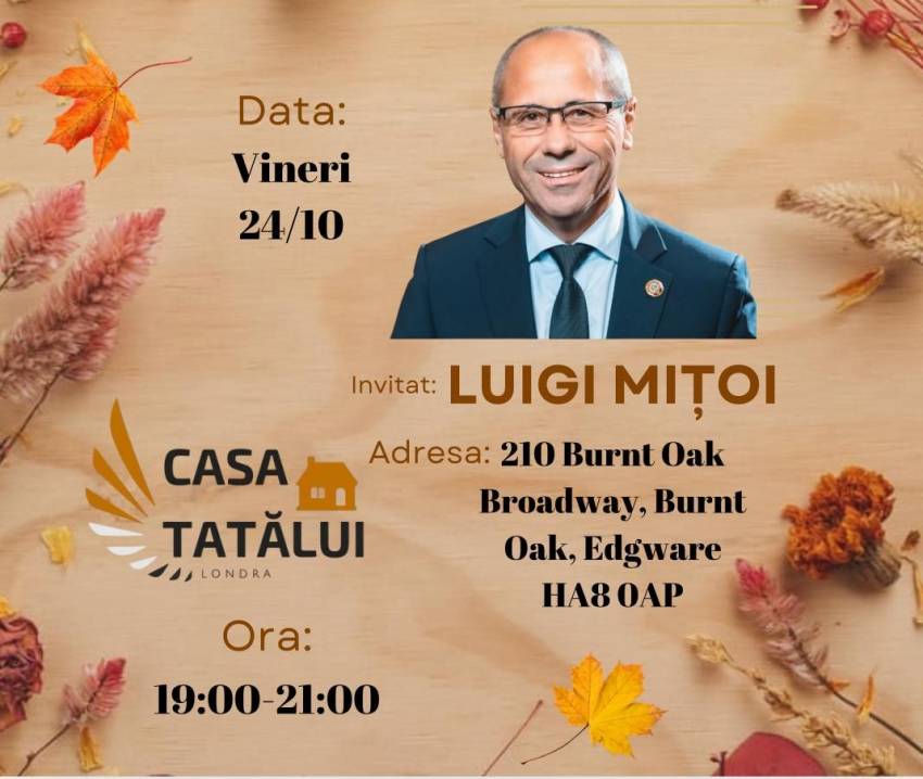 Luigi Mițoi la Biserica Casa Tatălui Londra