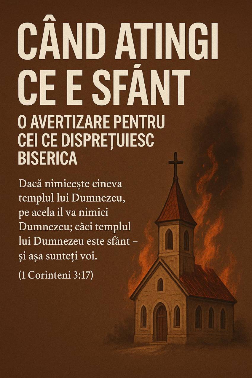 Nelu Filip ◉ CÂND ATINGI CE E SFÂNT - O AVERTIZARE PENTRU CEI CE DISPREȚUIESC BISERICA