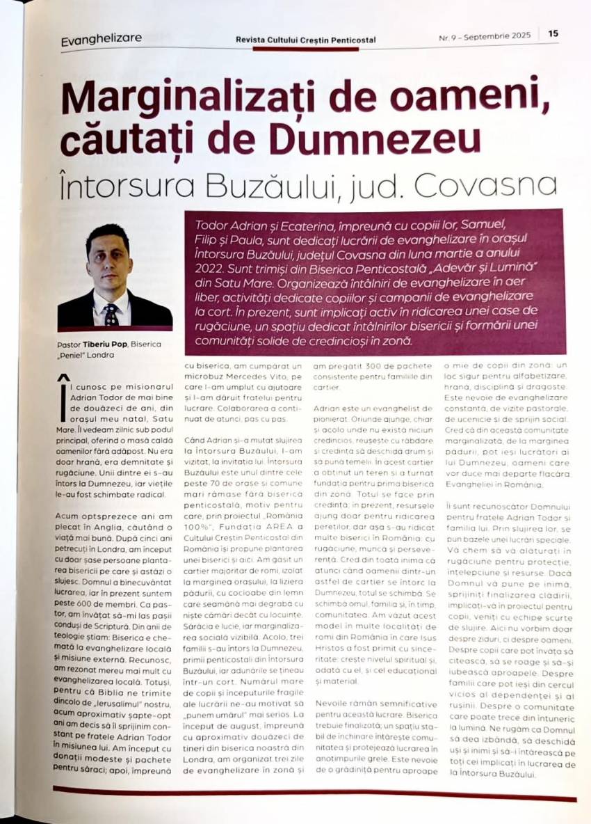 Tiberiu Pop ◉ Marginalizați de oameni, căutați de Dumnezeu