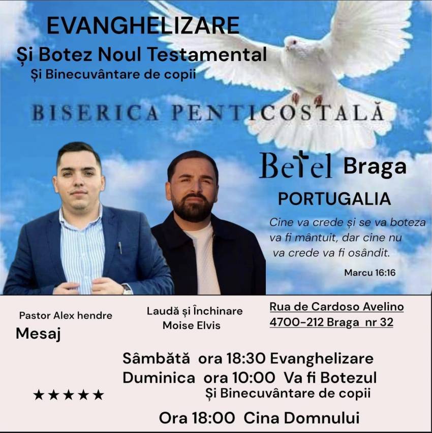 Botez la Biserica Betel Braga 