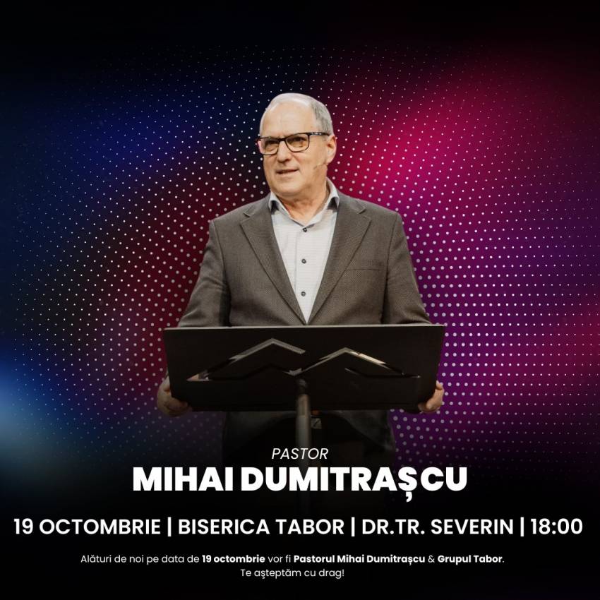 Mihai Dumitrașcu la Biserica Tabor Drobeta-Turnu Severin