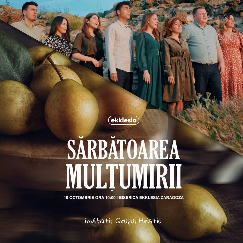 Sărbătoarea Mulțumirii la Biserica Ekklesia Zaragoza