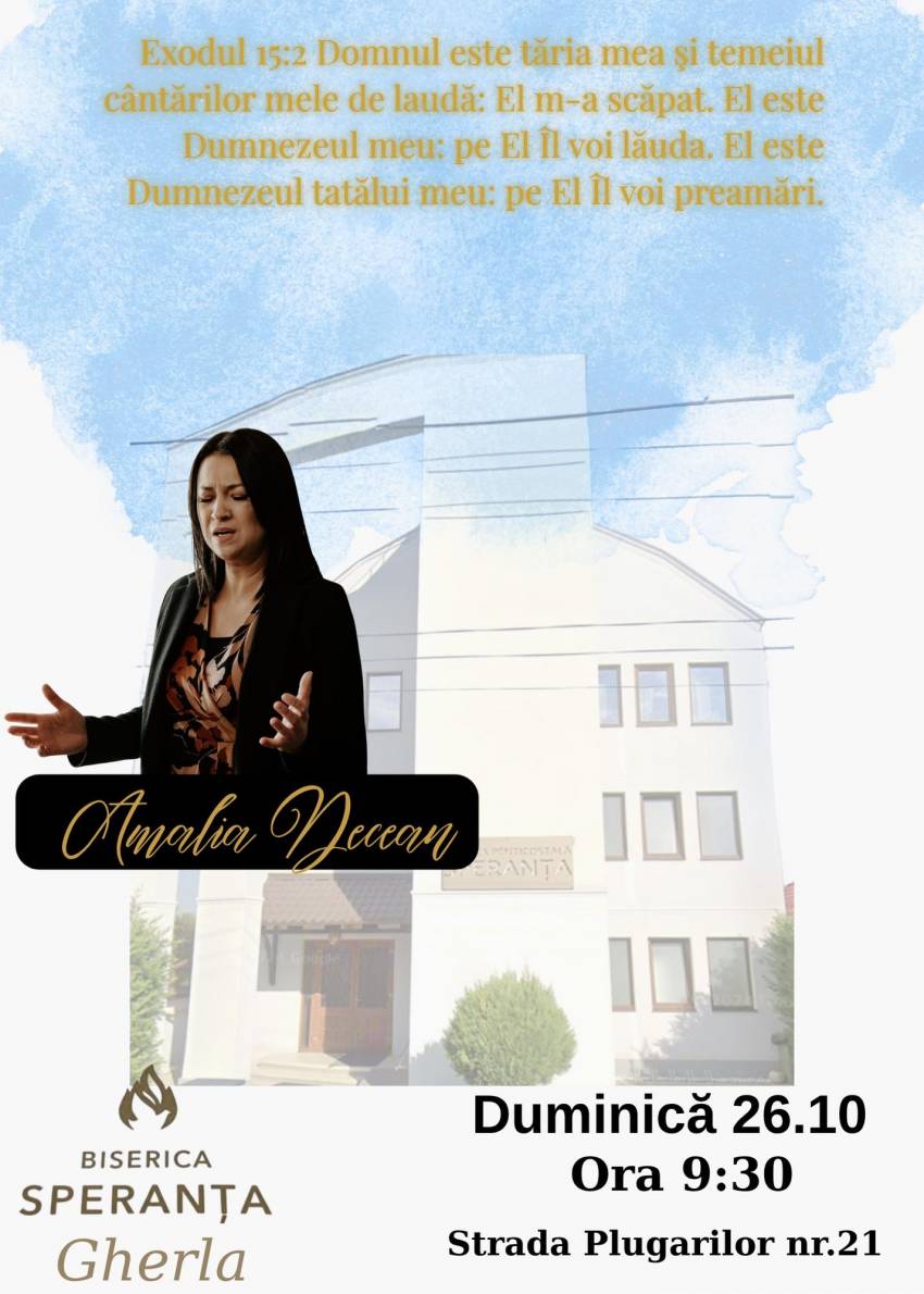 Amalia Decean la Biserica Speranţa Gherla 